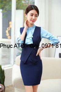 Dồng phục công sở ghi lê nữ 93